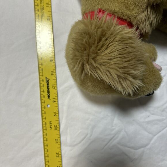 Build A Bear Golden Retriever Lab Tan Brown Dog With Tongue Out Clean Black Nose - Picture 11 of 11